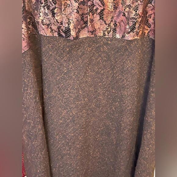 Isabel Toledo x Lane Bryant Brown Lace Mesh Fit & Flare Dress - EUC 24 - Picture 4 of 8